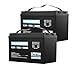 WOXABHSL 12V 100Ah Lithium LiFePO4 Deep Cycle Battery, 4000+ Cycles Lithium Iron Phosphate for Solar, RV, Marine, Home Energy Storage, Off-Grid Applications Built-in 100A BMS(2pcs)