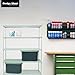 Design Ideas MeshWorks 5 Tier Full-Size Metal Storage Shelving Unit Rack for Kitchen, Office, and Garage Organization, Sage Green