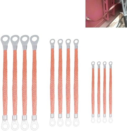 6X Automotive Universal Engine Ground Strap Tinned Copper Flat - Foto 8