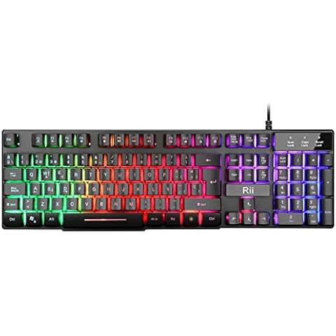 Teclado Gaming Retroiluminado Rii RK100+ con Sensación Mecánica Cover