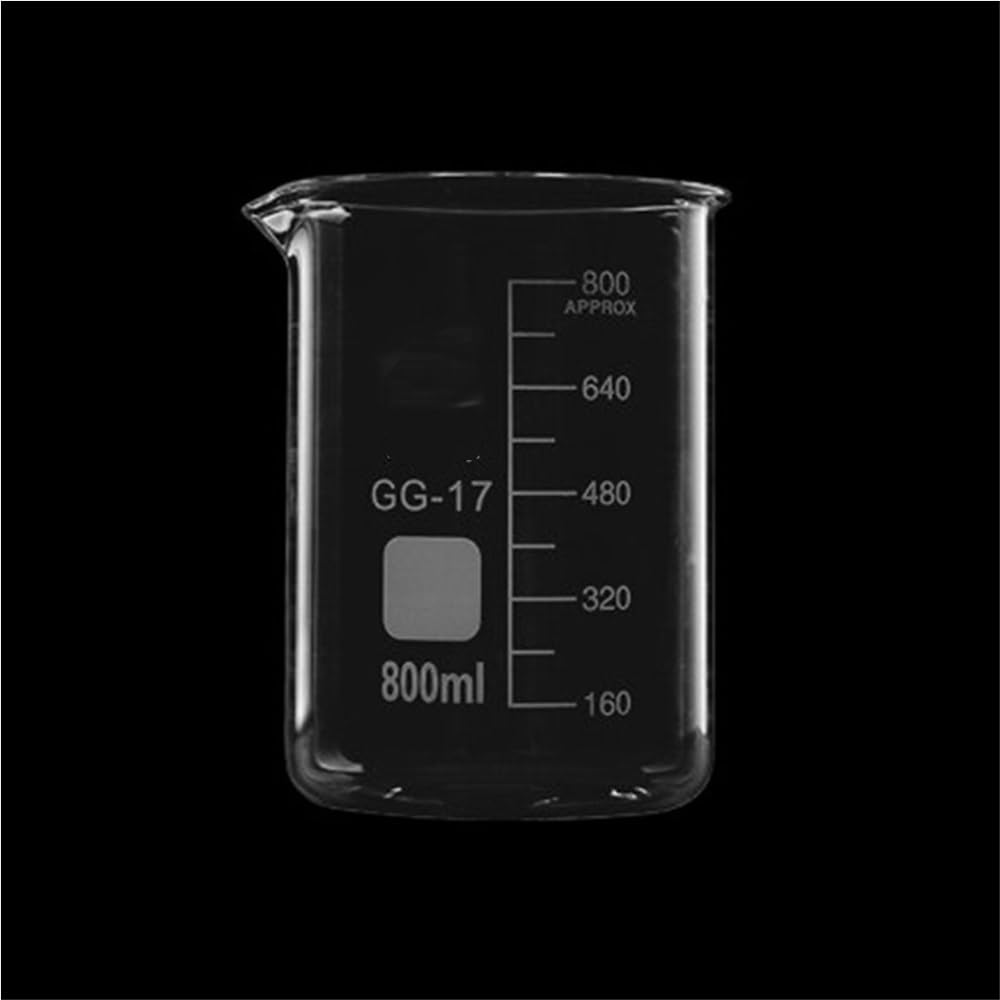 Vaso de precipitados, Juego De Vasos Vidrio Borosilicato Laboratorio 5-1000 Ml(4)