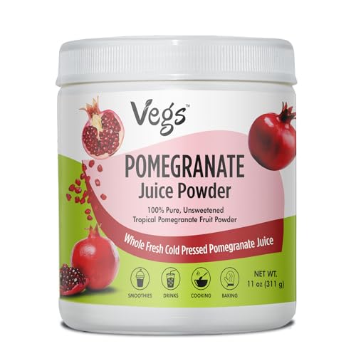 Vegs Pomegranate Juice Powder - Freeze Dried Organic Pomegranate Powder