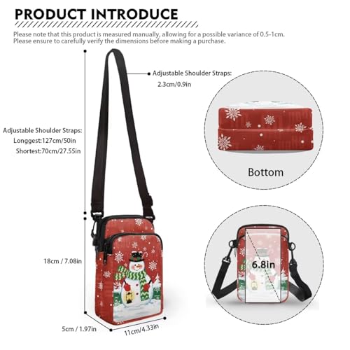 Image of Hawaiian Tribal Small Crossbody Bags for Women Cell Phone Bag Purse, Sea Turtle Zipper Sling Purses Shoulder Bag