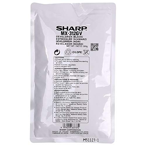 Sharp MX-312 développer capacité standard 75.000 pages pack de 1