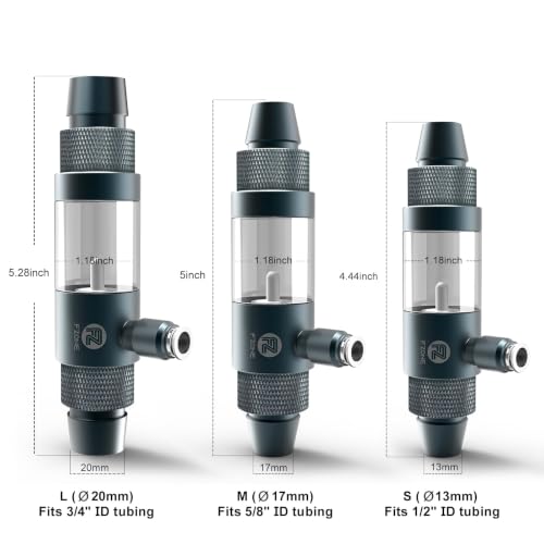 Image of FZONE Aquarium Inline CO2 Diffuser, Fits 1 /2 inch ID tubing