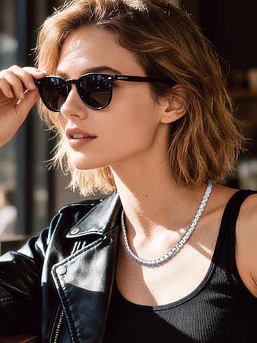 Bandmax Solid Stainless Steel 2MM/4MM/6MM Flat Box Link Chains for Men Women Silver/Gold/Black Rolo Cable Chain Necklaces Length 14"-30", Gift Packed4