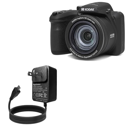 BoxWave Charger Compatible with Kodak PIXPRO AZ405 - Wall Charger Direct (15W), Rapid Charge Your Device with Built-in 6ft Cable