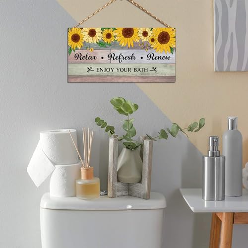 Image of Chaka Chaundh - bathrooms poster - bathroom posters with frame - bathroom quotes framed posters - bathroomss etiquette poster - bathroomss rules posters (Bathrooms wall plaque - set of 3 - vintage wood)
