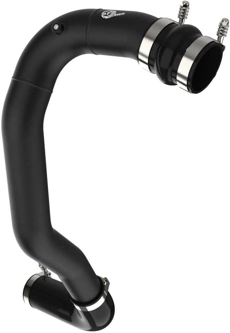 aFe Power 46-20079-B BladeRunner 3 IN Aluminum Hot Charge Pipe, Black, fits Ford Diesel Trucks 08-10 V8-6.4L (td)
