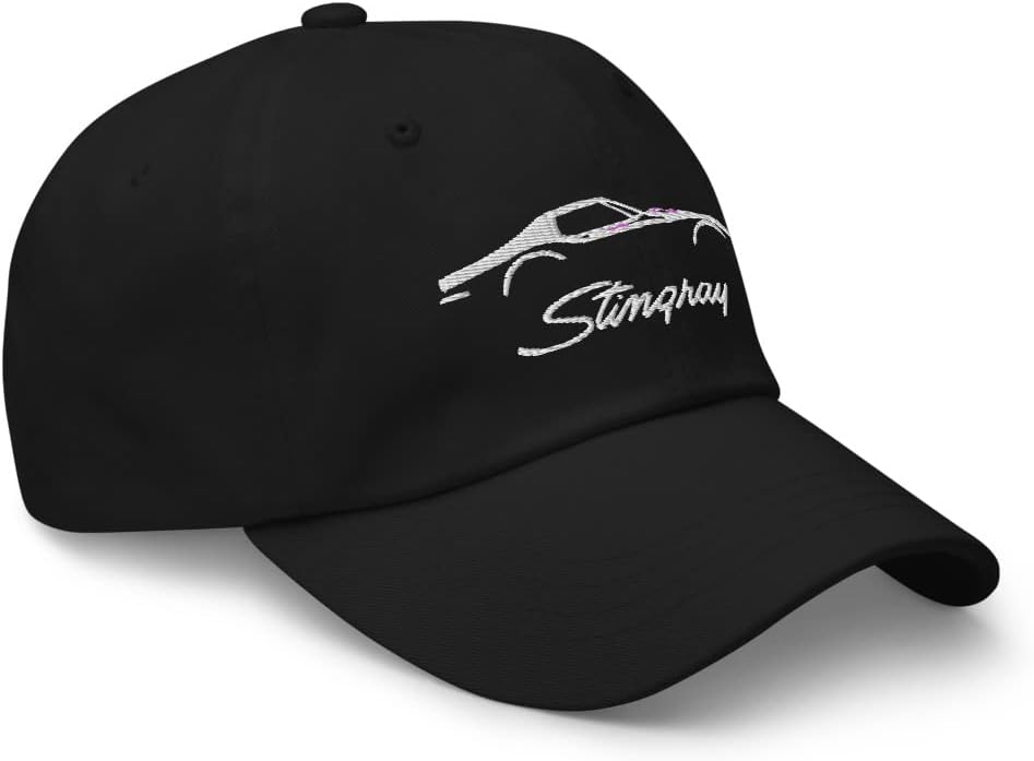 C3 Sports Car Stingray Silhouette 3rd Gen Sports Car Driver Custom Dad hat