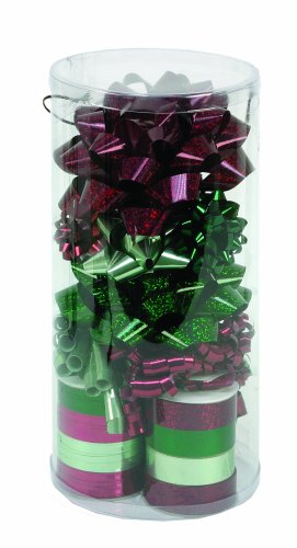 CR Gibson Nature's Holiday Deluxe Ribbon and Bow Combination Pack