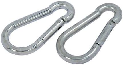 SNAP HOOK (CARBINE) - BZP STEEL - M8 (5/16IN.) 2PC