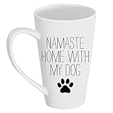 Namaste Home With My Dog 17 oz Tall Latte Mug