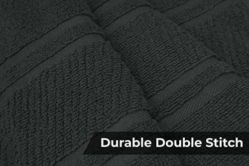 Laevis 100% Cotton Luxury Bath Towels - Towels For Bathroom - 600 Gsm Pack Of 4 (27" X 54") Ultra Soft And Fluffy Bath Towel - Highly Absorbent Bath Towel - Oeko Tex Certified (Grey) #TOP7