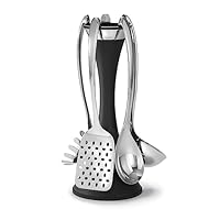 Robert Welch Signature Utensils and Stand Set, 5 Piece - Black