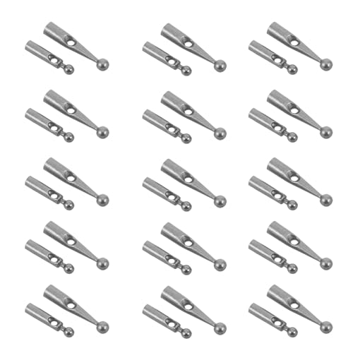 Abaodam Cuentas Metálicas para Puntas de Paraguas 2 Paquetes, Orificios 2 Mm y 3 Mm, Accesorios para Reparación de Paraguas Plegables, Puntas Resistentes para Sombrillas de