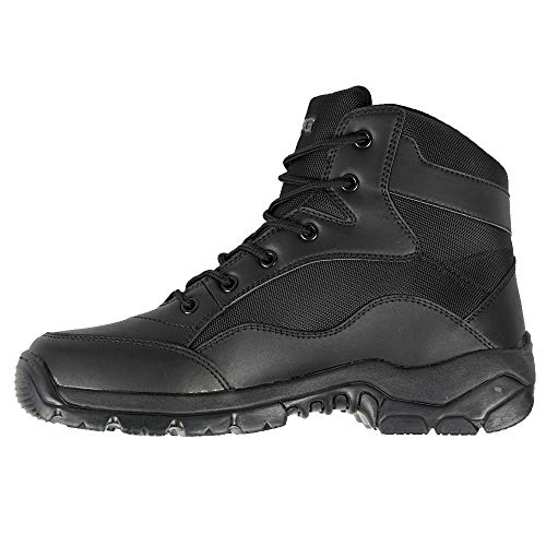 LAPG BFD Core Men's Black Tactical Boots, 6 Inch Full Grain Leather Duty Boots, Work Hiking Combat Boots for Men2