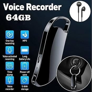Image of Voice Recorder (Keychain 64gb)