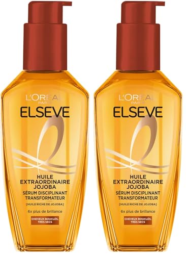 Huile Cheveux Très Secs Disciplinant Jojoba Elseve 'oreal Paris Le Flacon De 100ml - vue 3