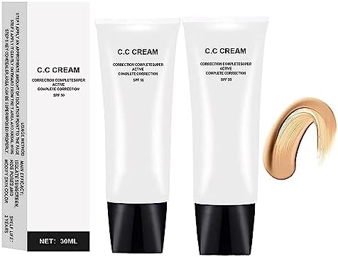 Dragon Honor Skin Tone Adjusting CC Cream SPF 50, 2022 New Cosmetics CC Cream, Colour Correcting Self Adjusting Soft Moisturizing Skin Tone Gel Invisible Pore Light Oil-Free (2pc)