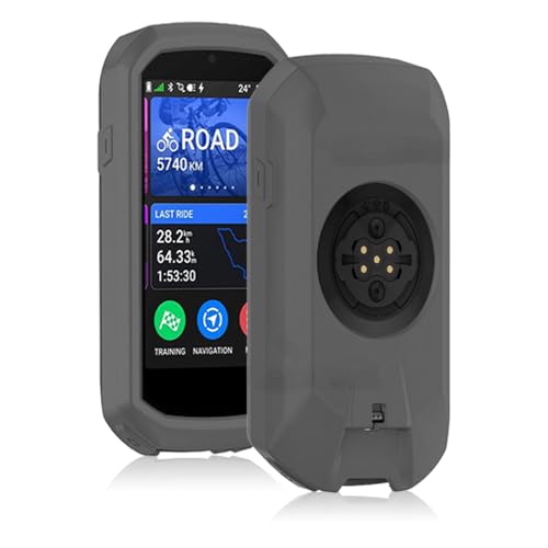 For Garmin Edge 1050 �p �P�[�X �J�o�[ �yNOUKAJU�z �V���R�� �ی�P�[�X �����h�~ �L�Y�h�~ �ϏՌ� �����[�d�\ �h�� �h�o (�O���[)