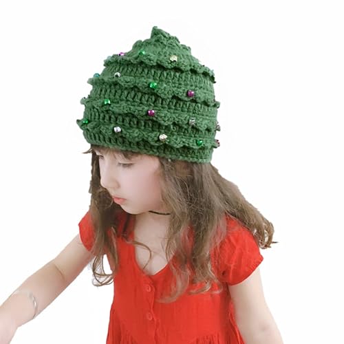 Parents Kids Christmas Tree Hat Winter Student Outdoor Cycling Skiing Climbing Hat Cold Weather Keep Warm2