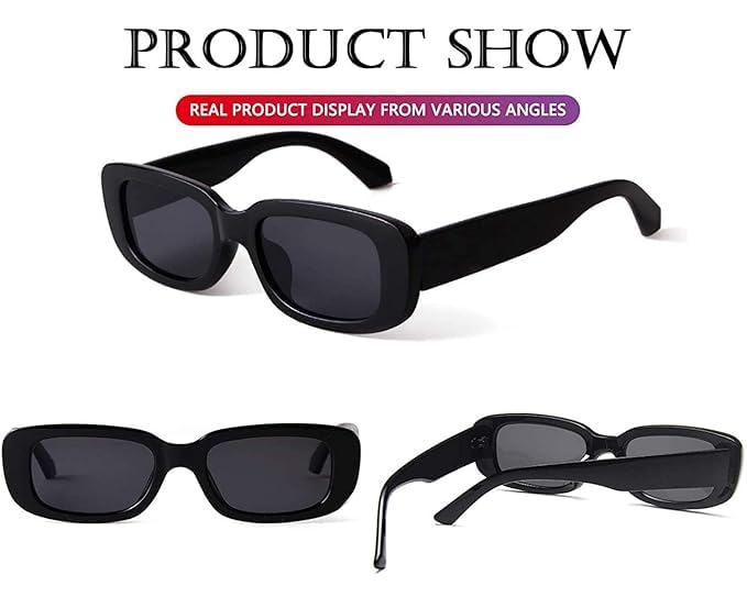 Image of Unisex Stylish Round Sunglasses | TAC Polarized Lens | 100% UV Protection | Men & Women Driving Bikes, Outdoor Sports, Hiking & Travel Eyewear (black sunglass)