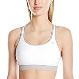 Champion Women's Absolute Max Sports Bra, White/Ice Glaze, L