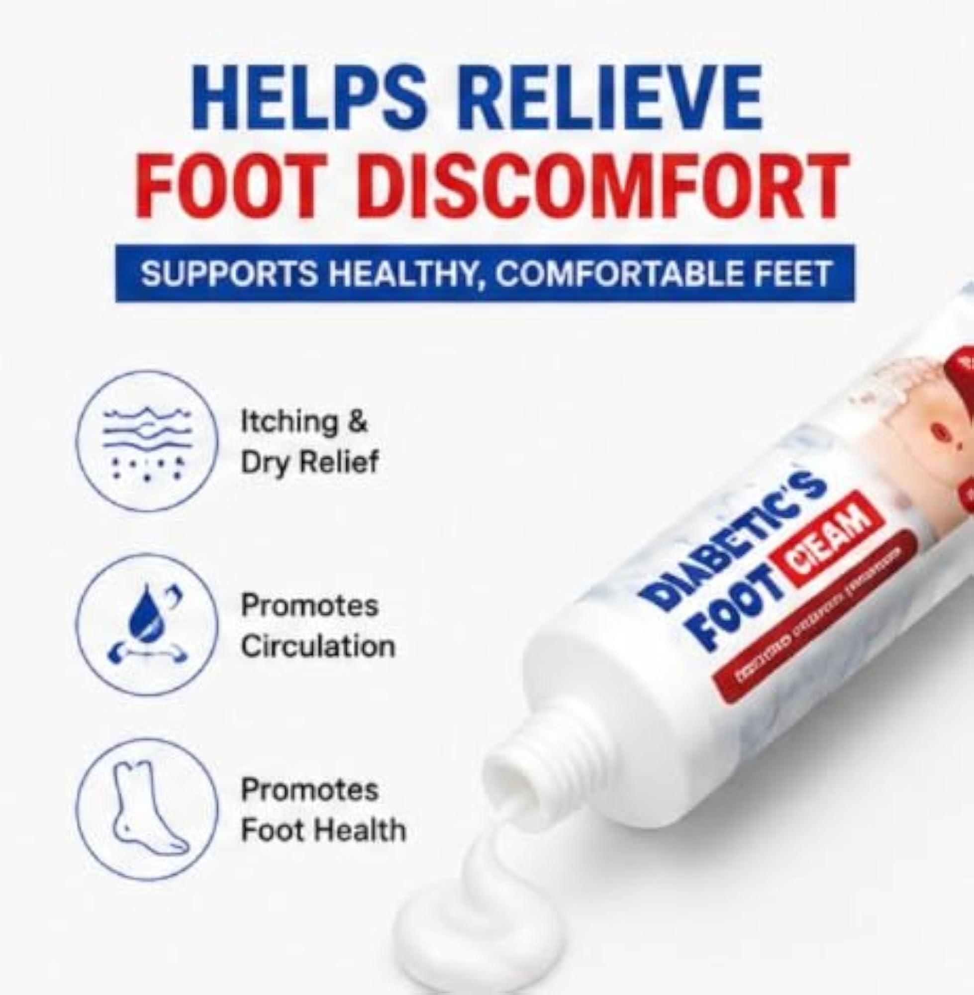 Diabetics Foot Cream for Dry & Cracked Feet