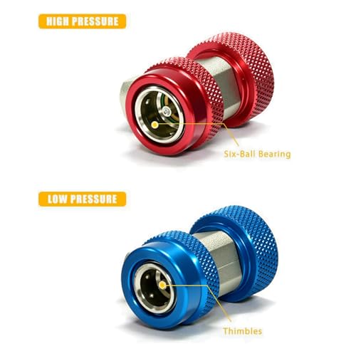 image for Apeixoto AC R134A Adapter Fittings Adjustable R134A R-134A Connector 1