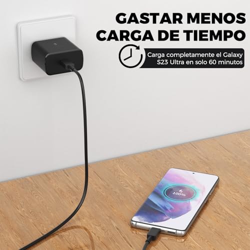 45W Fast Charger for Samsung Galaxy S24 Ultra, S24, S24 Plus, S23, S23 Ultra, S23 Plus, S22, S22 Ultra, S22 Plus, Note 10, 20, S20, USB C Super Charger Android Charging Type C Cord - Thumbnail 4