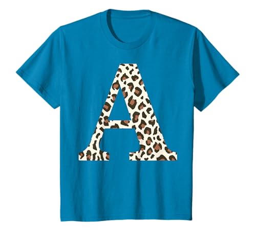 Lettre A - Motif léopard T-Shirt