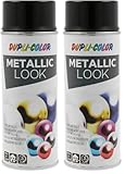 DUPLI-COLOR 669095 METALLIC LOOK schwarz 400 ml (Packung mit 2)