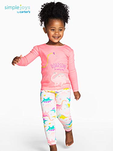 Simple Joys by Carter's - Pijamas enteros - Juego de pijama de algodón de  ajuste cómodo de 6