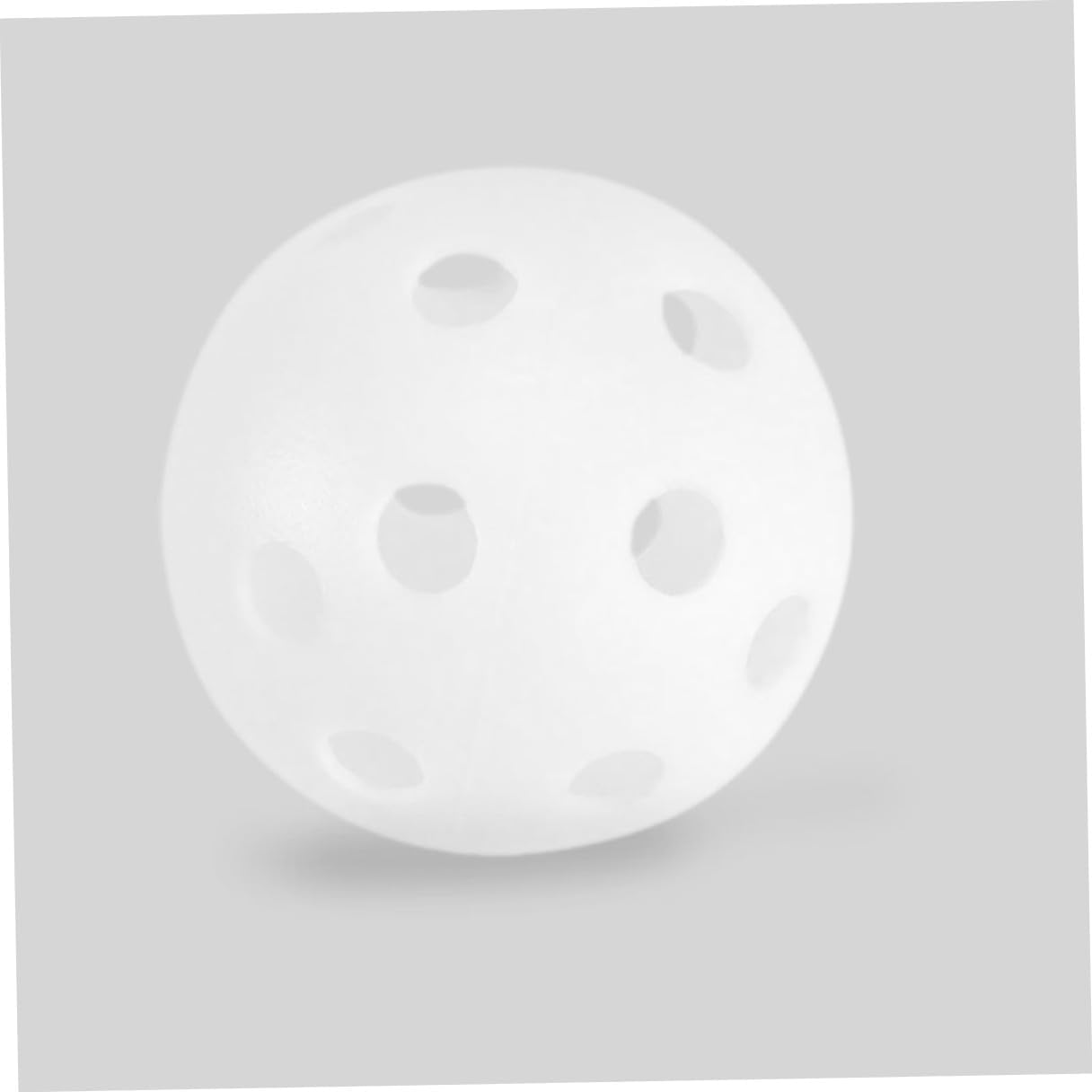 100pcs White Plastic Hollow Practice Golf Balls Lightweight Training Balls for Indoor Outdoor Golf Swing Training