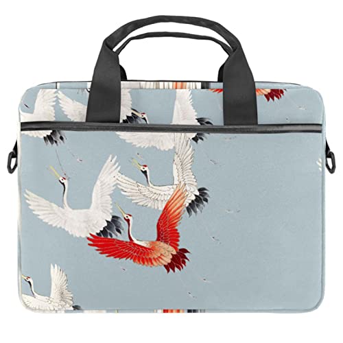 Sacoche bandoulière Flying Cranes pour ordinateur portable au café ou bureau
