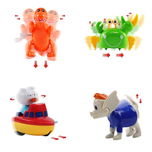 FUNNISM 24 Pieces Assorted Wind-up Toys for Kids Party Favors Children's Birthdays Gifts, Goodie Bags, Prizes