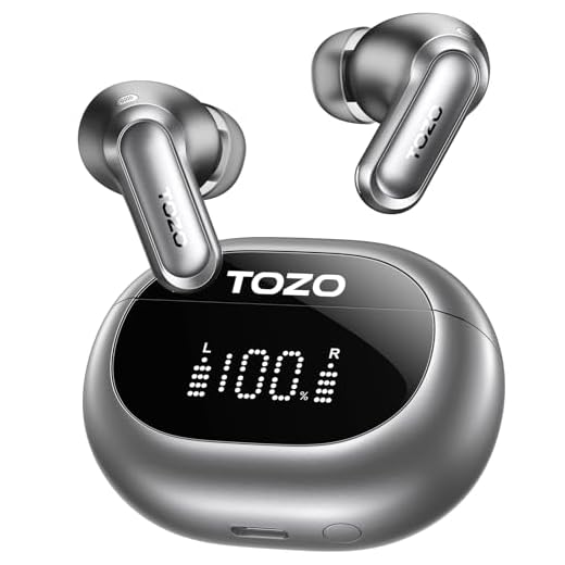 TOZO G1 Wireless Earbuds Bluetooth 5.3 Gaming Headphones with Microphone High Sensitivity Headset Breathing Light and 45ms Ultra Low-Latency Specially Designed for Gaming,Dark Black