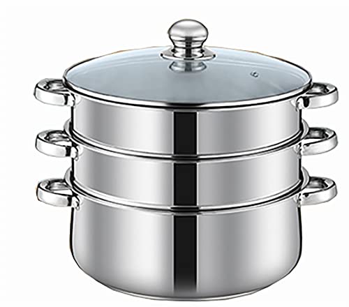 Marmite soupe et vapeur 32cm inox pour réussir vos petits pains maison