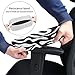 Tnasranmo Cozy Flannel Office Chair Armrest Pads 2-Pack Warm Office Chair Armrest Covers for Winter, Comfortable Arm Rest Pads for All Office & Desk Chair Arms - Zebra Stripes