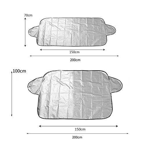 Ocuhome Windshield Snow Cover - Front Window Cover For Snow, Ice & Wiper Protector,Car Sunshade With Suction Cup Fits Most Sedans S #TOP6