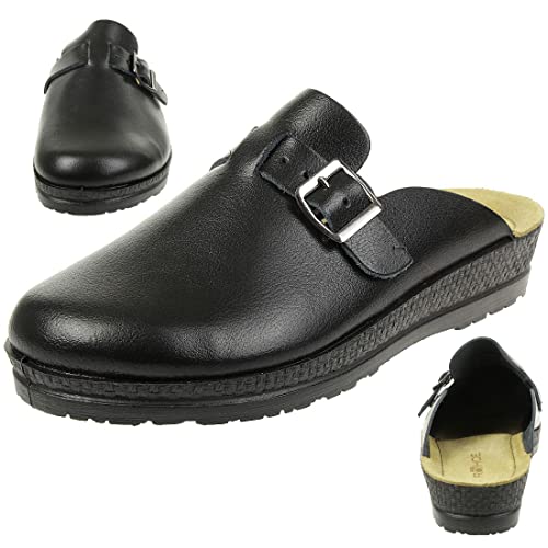 Rohde Neustadt-H Clogs Herren Hausschuhe Schuhe 1511 schwarz,...