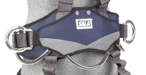 Image of 3M DBI-SALA ExoFit NEX 1113345 Full Body Rope Access /Rescue Harness, Alum Back /Front /Suspension D-Rings, Belt w / Pad /Side D-Rings, Locking QC Leg Straps, Small