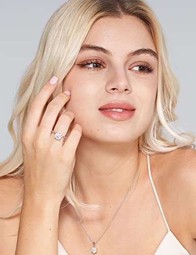 Imolove 3Ct Moissanite Engagement Ring Wedding Solitaire Ring For Women Lab Created Diamond Promise Ring For Her-5.5-3Ct #TOP4