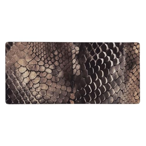 Tapis de bureau classique peau de serpent 90x40 cm idéal pour le travail à la maison