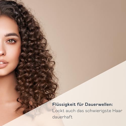 VALQUER Profi Dauerwelle Set No2 für Gefärbtes Haar | Dauerhafte Elastische Locken mit Glanz | Vplex Technologie | 210 ml
