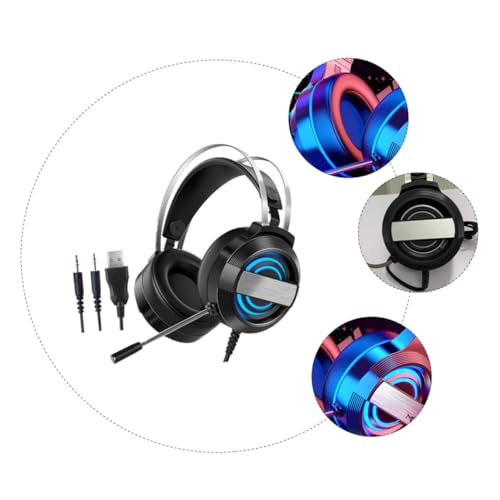 Casque de jeu avec micro pour PC SOIMISS audio réduction bruit noir - 5