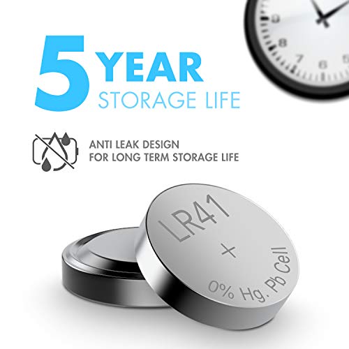 Tenergy 1.5 Volt Battery Button Cell Lr41, Ag3 Batteries Equivalent, Ideal For Thermometers, Watches, Laser Pointers, Small Toys, Portable Electronics, And More - 20 Pack #TOP4