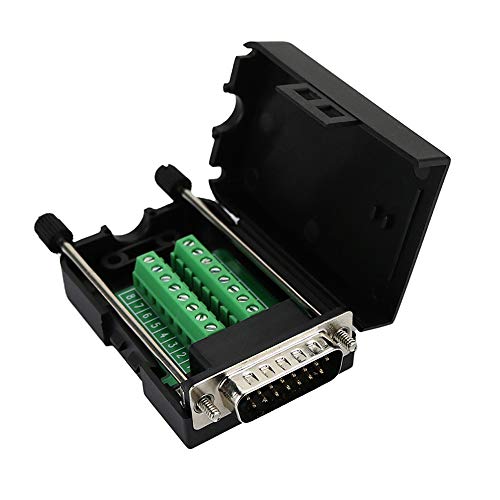 Conector DB15 macho D-SUB 15 pines con carcasa miniatura 5