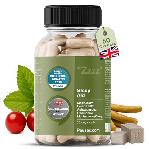 Paused Sleep Aid Supplement - 60 Capsules | 1 Month Supply Sleep ...